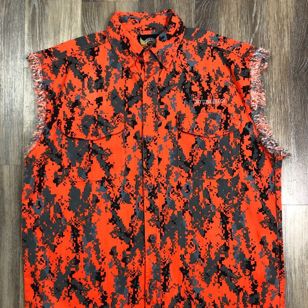BIKER WEAR DAYTONA BEACH 70th ANNUAL SLEEVELESS SHIRT